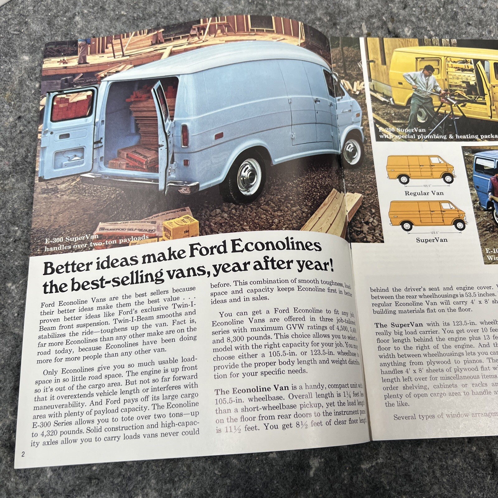 1971 Ford EconoLine Vans Sales Brochure