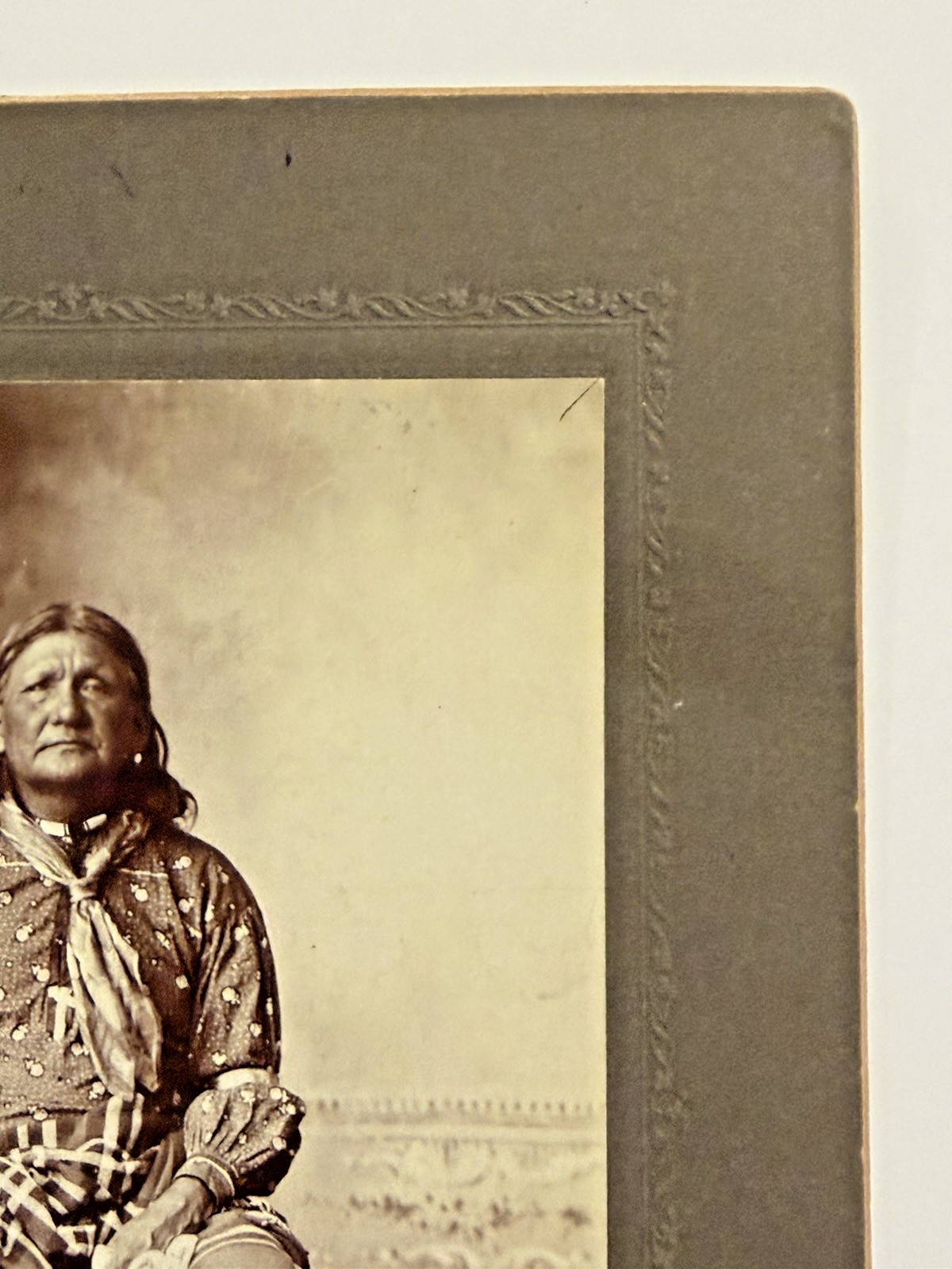 Native American Indian Cabinet Card of Red Cloud Cheif of Oglala Lakota (Sioux)