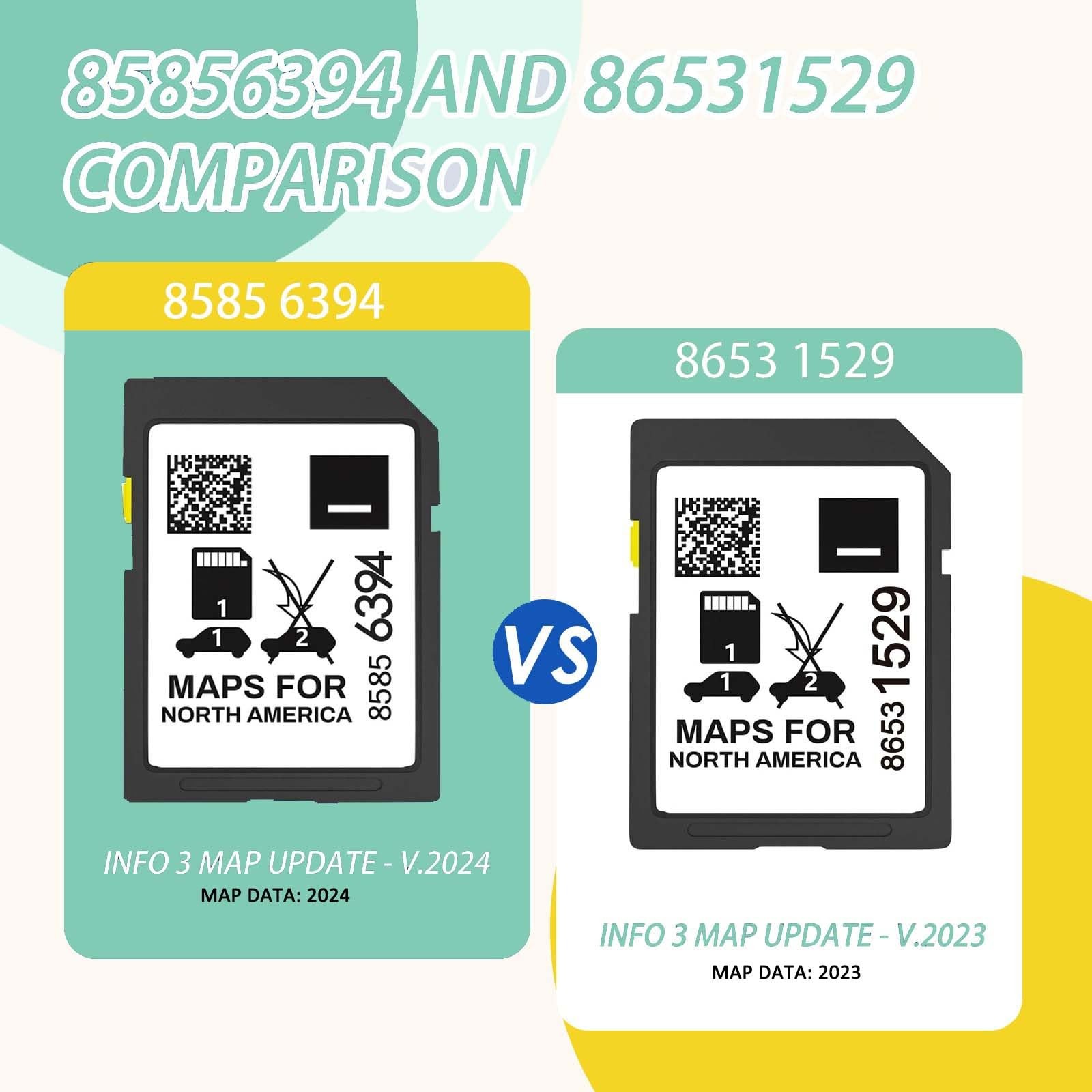 2024 GM Navigation SD Card 85856394 USA Canada Mexico Maps