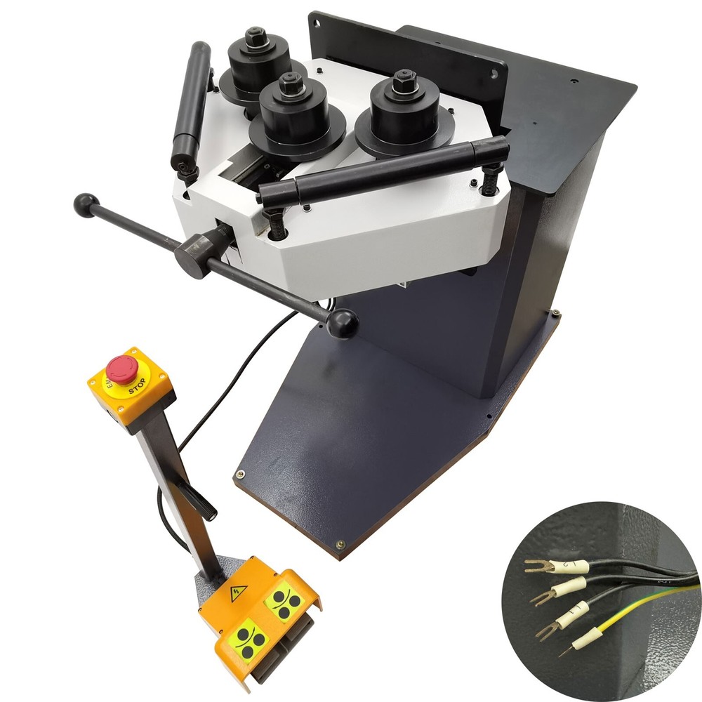 RBM30HV Electric Roll Bender Three-Roller Round Bending Machine 220V 3PH