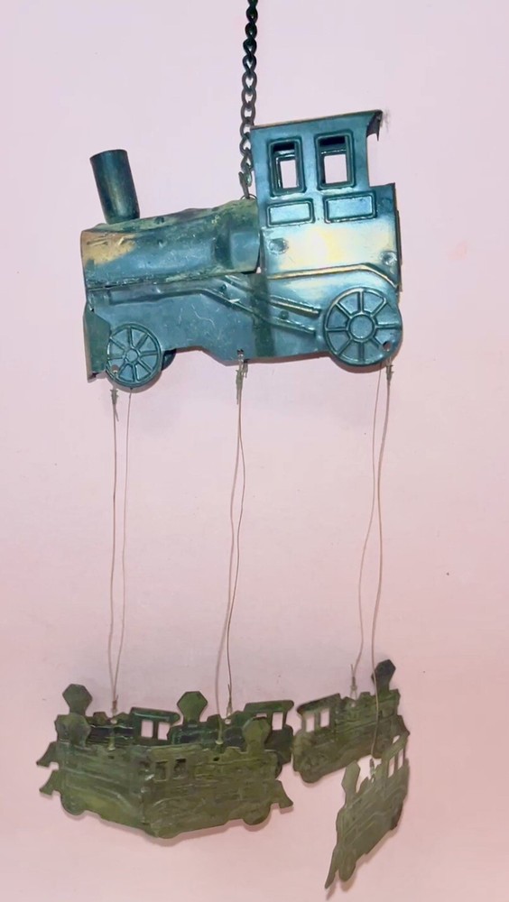 Copper Train Wind Chime - 11" c. 1948-1955