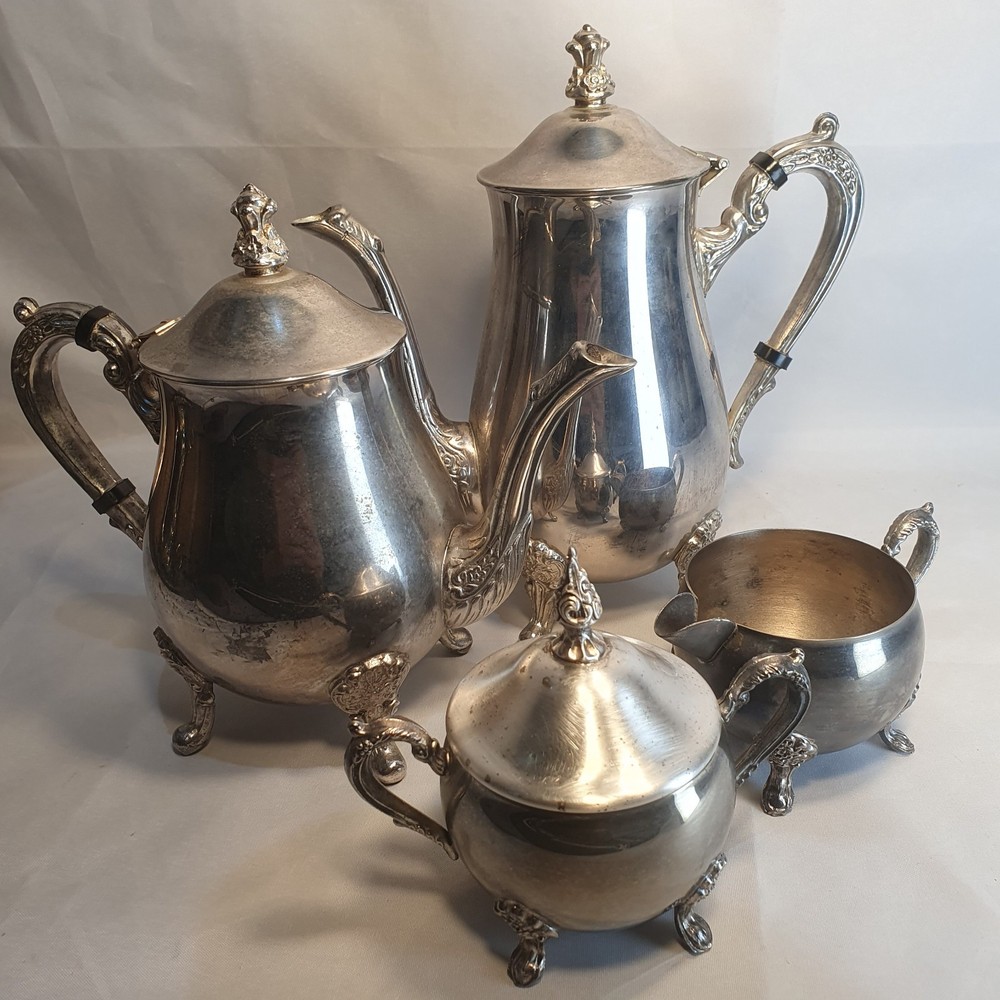 Vintage Silver Plated 4 psc Coffee/Tea Set (61)