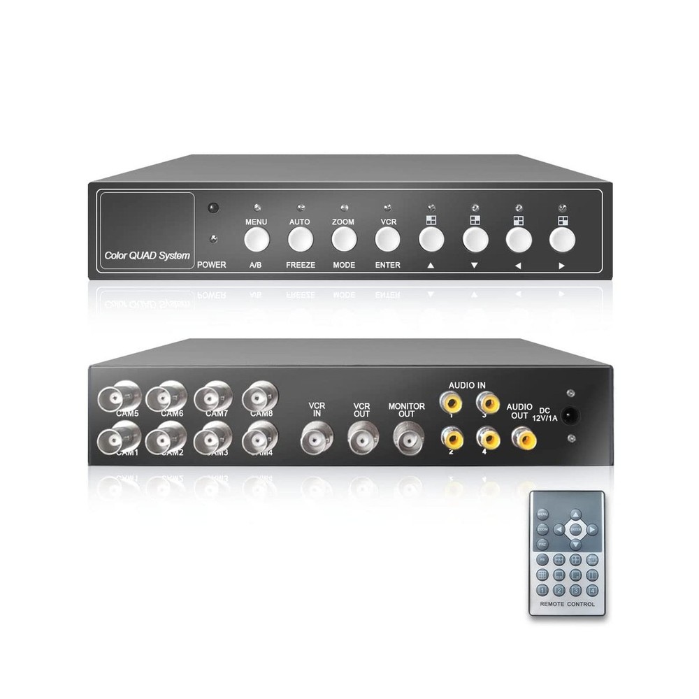 8Ch Non-Realtime Color Video Multiplexer Switcher Processor for CCTV Surveill...