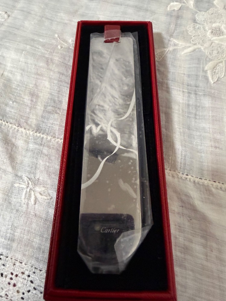 New Cartier silver mirror bookmark