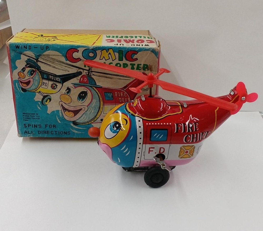 Mikuni COMIC HELICOPTER tin toy