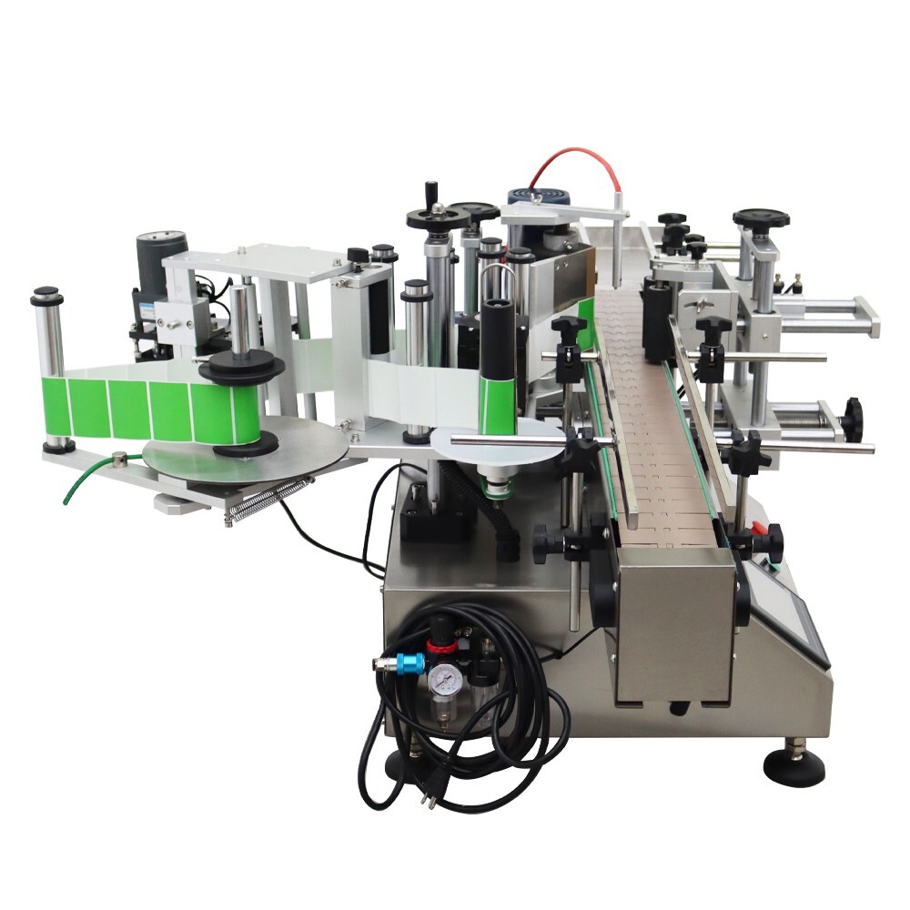 110V 0.78-4.72in Automatic Round Bottle Labeling Machine with Printer & Conveyor