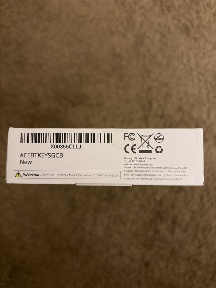 Macally Space Gray Bluetooth Wireless Keyboard And Mouse For Mac Multi Device