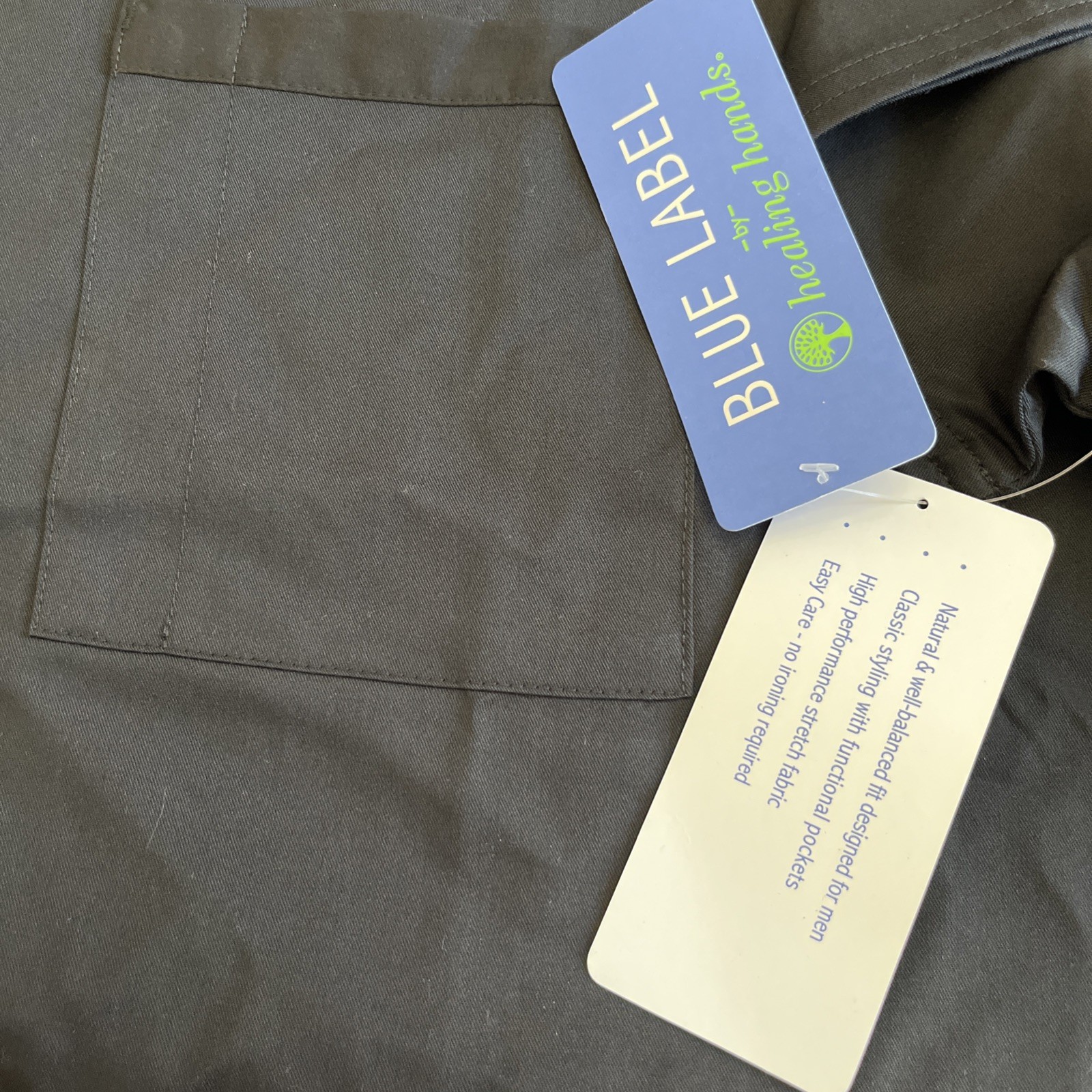 Healing Hands James Scrub Top Men's XL Black Short Sleeve V-Neck Nursing Uniform