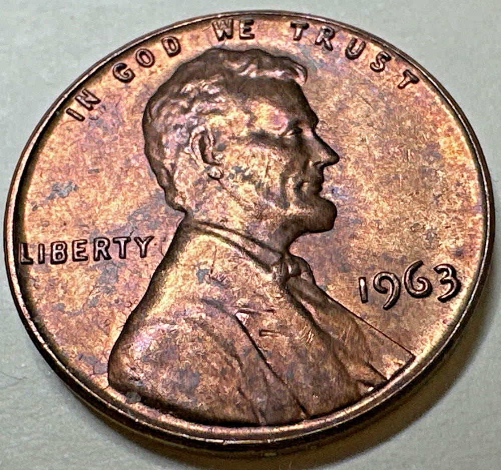 1963 Lincoln Memorial Cent Penny 1181X