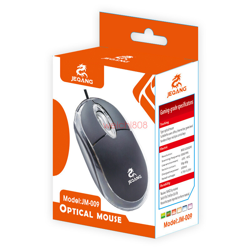 USB 2.0 Optical Wired Scroll Wheel Mouse Mice for PC Laptop Notebook Desktop