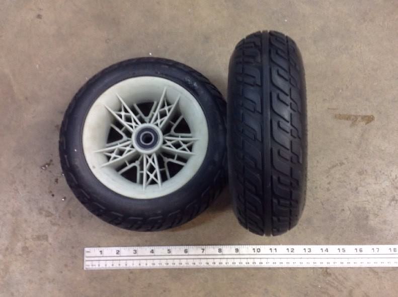 Primo Wheels Tires Rim 10.4x3.6 P-124 Solid Foam Filled Jazzy Victory 10 Scooter