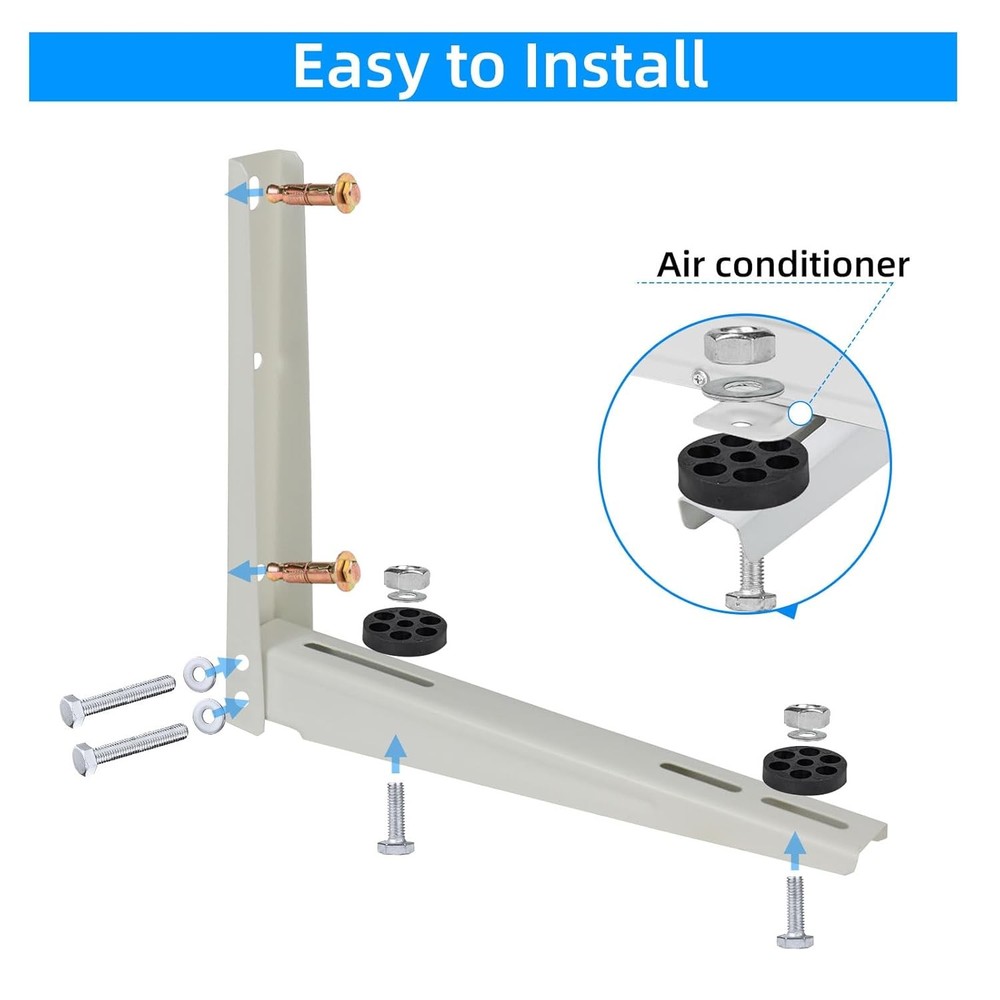 Mini Split Wall Mount Bracket Ductless AC R410A Heat Pump Universal Hanger