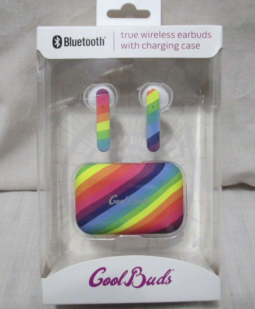 Cool Buds Wireless earbuds w/charging case & splashproof speaker