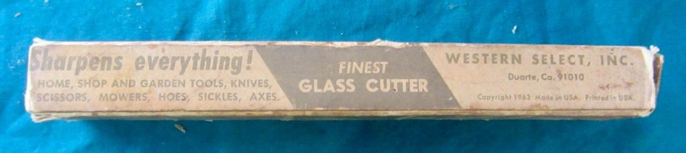 Vintage 1960 Selectool Master Sharpener & Glass Cuter Original Box Instructions