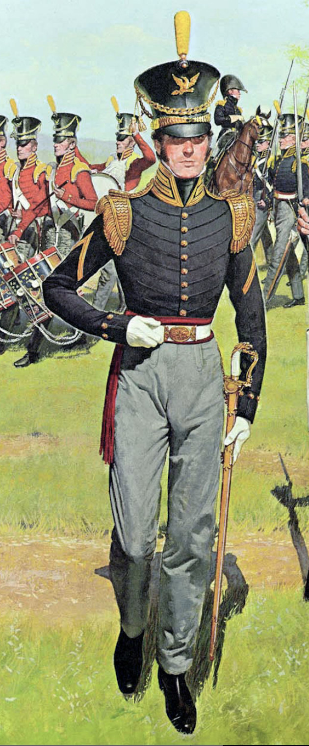 White Buff Leather Two Piece Belt / NCO Belt