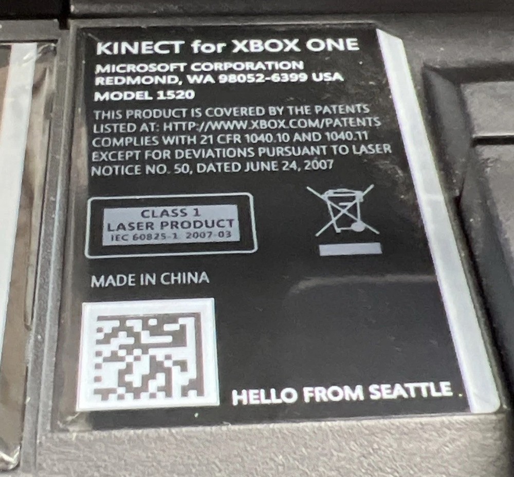 Microsoft Xbox One Kinect Camera Motion Sensor Bar Model 1595-OEM