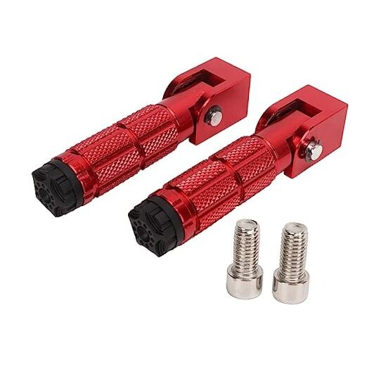 Passenger Foot Rest, Aluminium Alloy 2Pcs Motorcycle Foot Pegs for Go Kart for