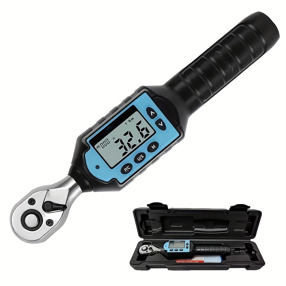1/4" 3/8" 1/2" MINI Digital Torque Wrench Torque Spanner Hand Tools Bicycle Car