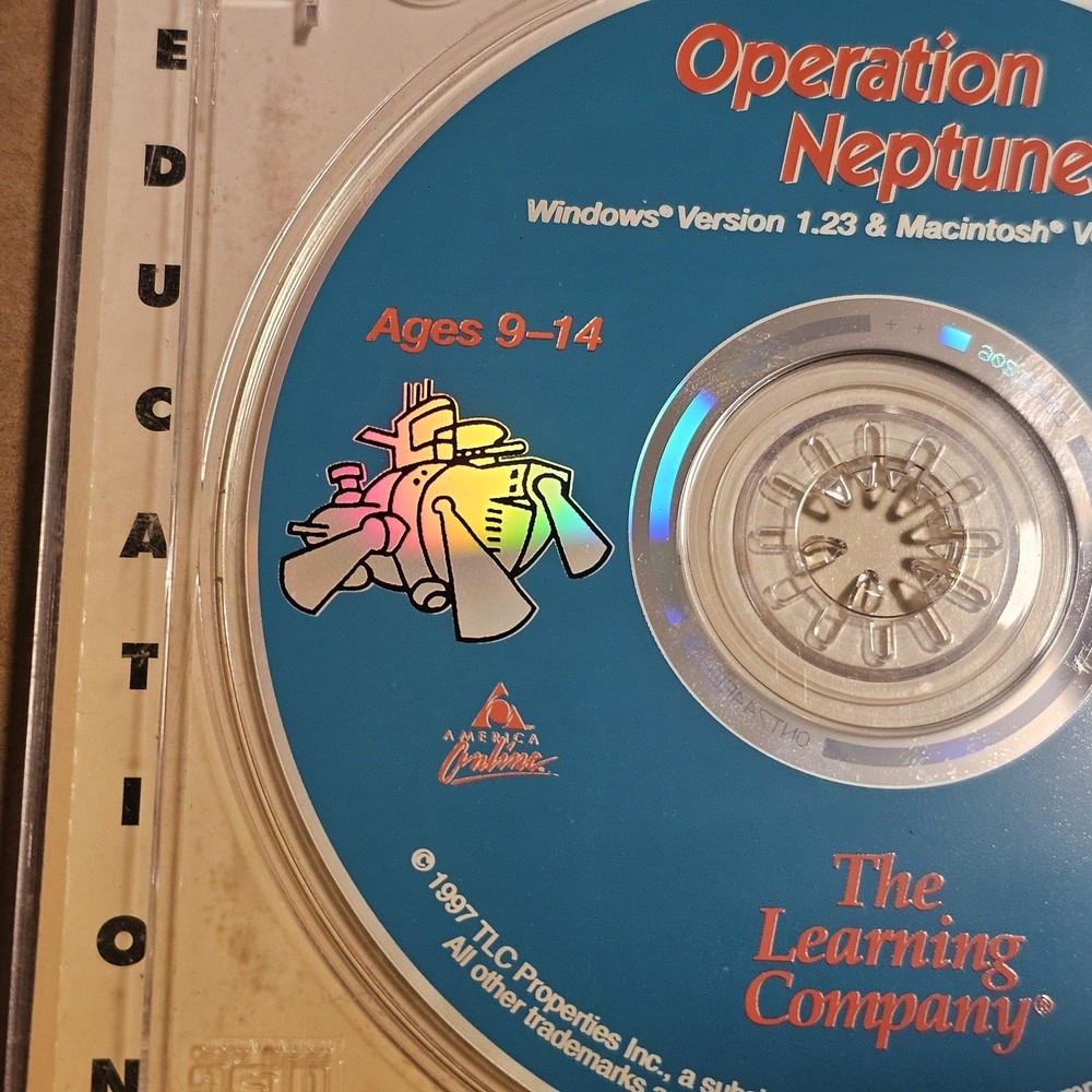 Operation Neptune Educational PC CD-ROM Bonus Disc The Learning Company