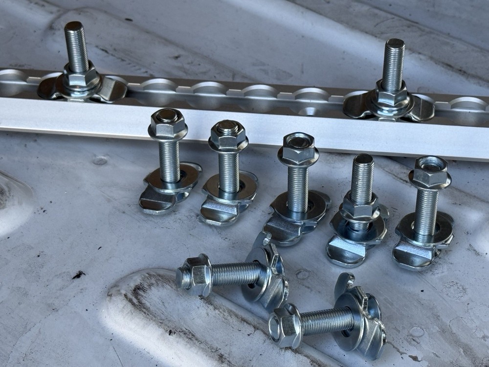 10Pack L-Track Double Lug Threaded Stud Nut Fitting Tie Down,L Track Secure