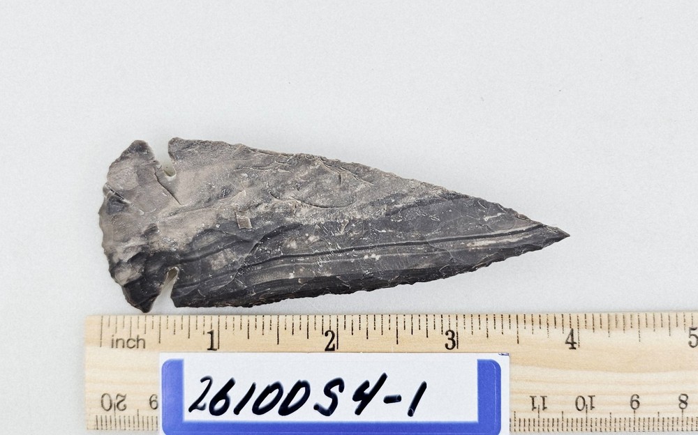 4" Spearhead - Lance Head - Drill Point - Hand Knapped Agate