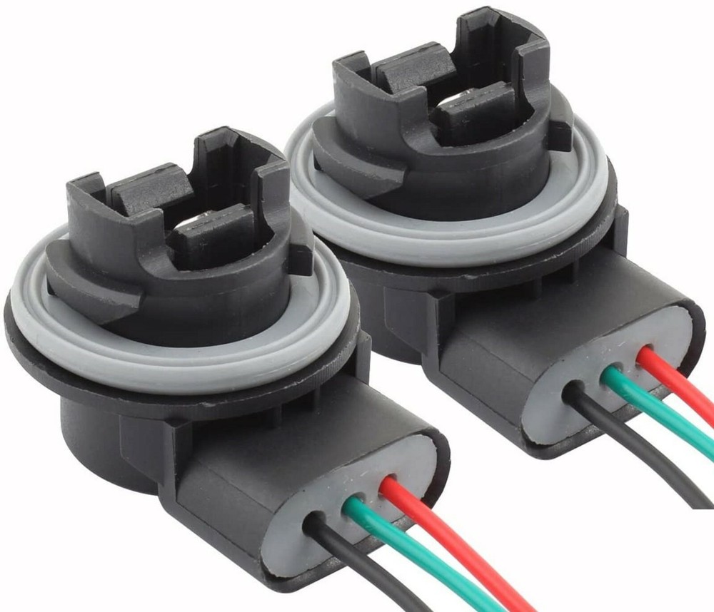 Universal Pigtail Wire Female Socket 3157 S Two Harness Brake Stop Tail Replace