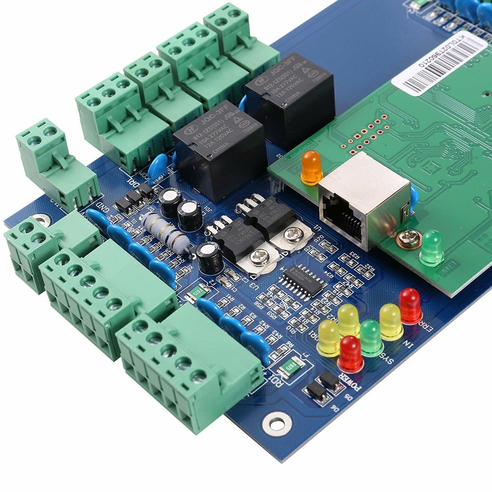 WIEGAND TCP/IP Network Access Control Board Panel Controller For 2 Door 4 Reader