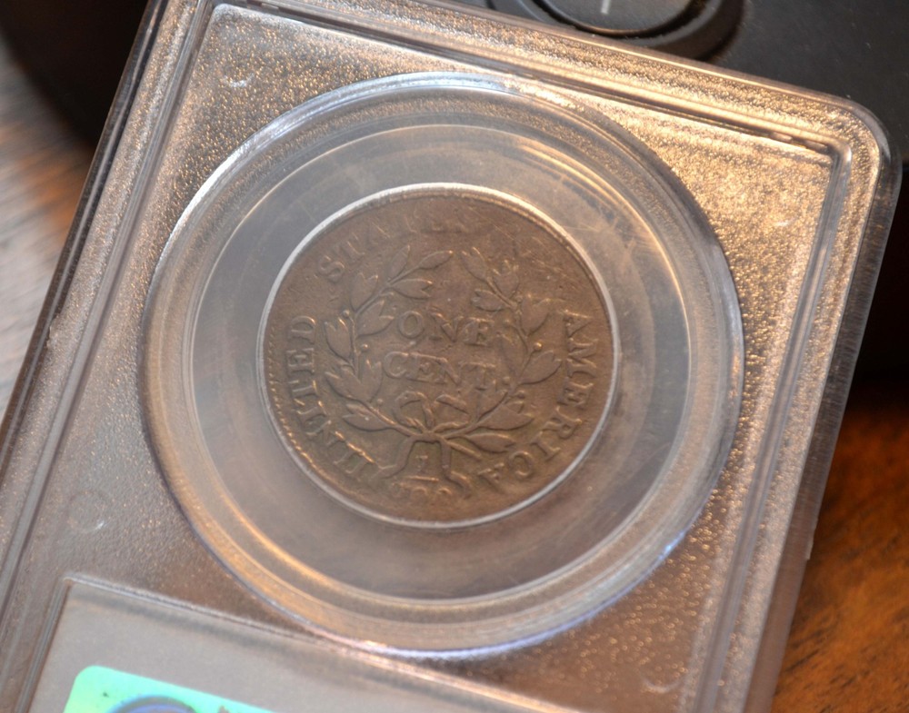 1801 3 Errors Reverse PCGS VG08, S-219 R-2, Draped Bust Large Cent