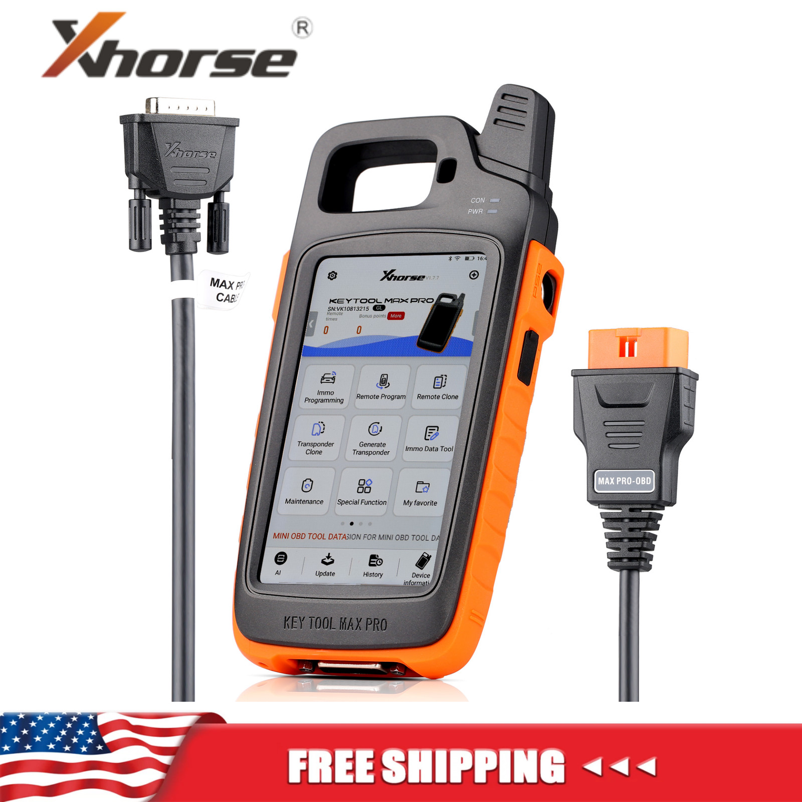 Xhorse VVDI Key Tool Max PRO Combines Key Tool Max and Mini OBD Tool Functions