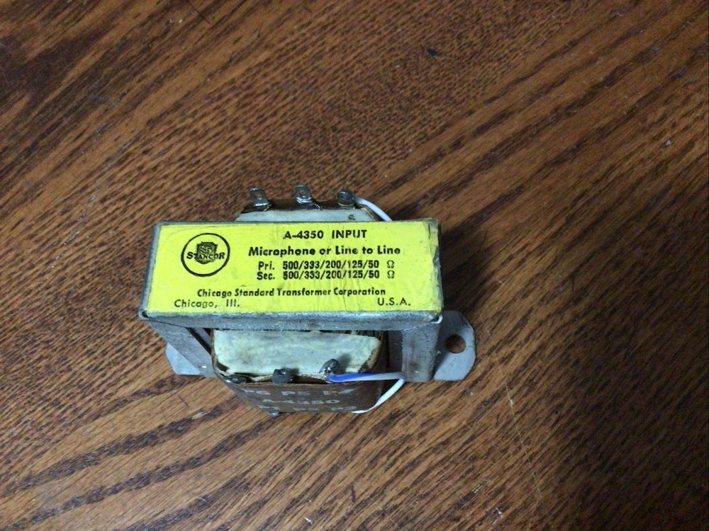 Stancor Input Transformer A-4350 NOS