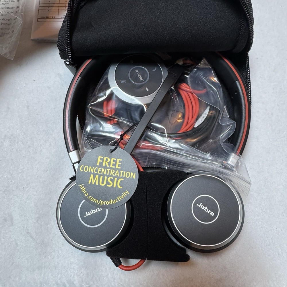 Jabra Evolve 40 MS Stereo USB Headset w/ Case Corded