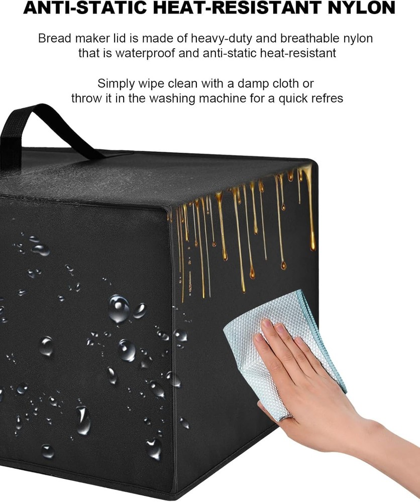 Bread Maker Cover Bread Machine Lid Protector Waterproof Heat-resistant Nylon