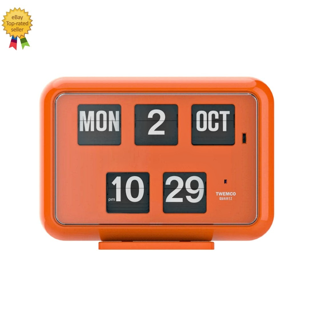 TWEMCO QD-35 Retro Flip Clock in 6 Colors - Perpetual Calendar / German Movement