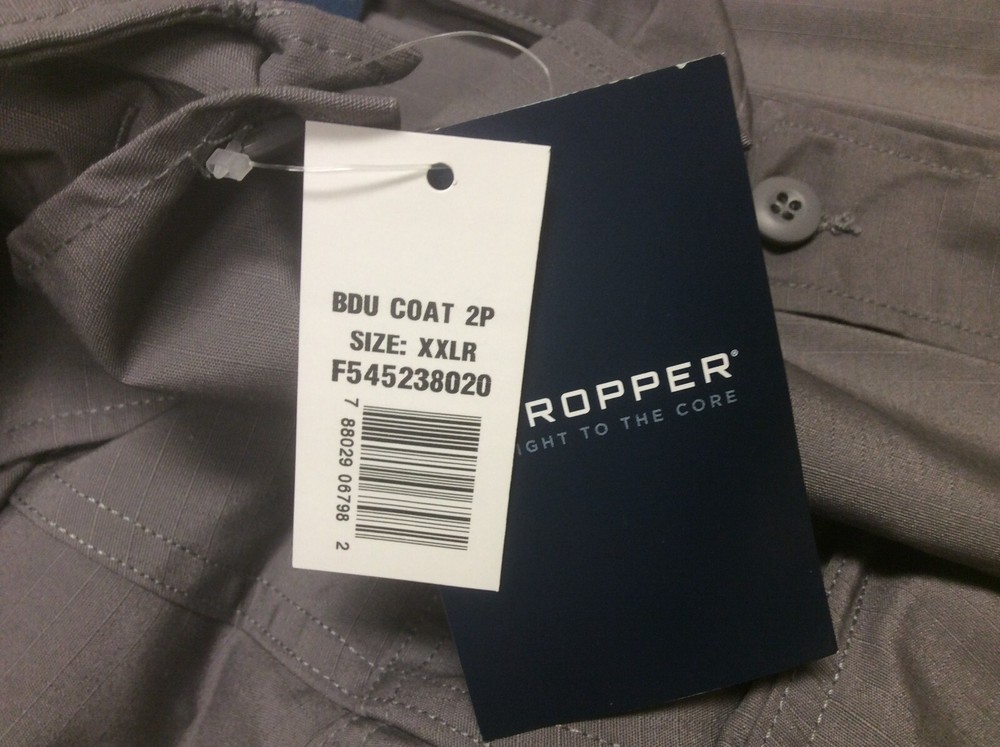 Propper BDU Coat Four-Pocket Ripstop Grey 2XL