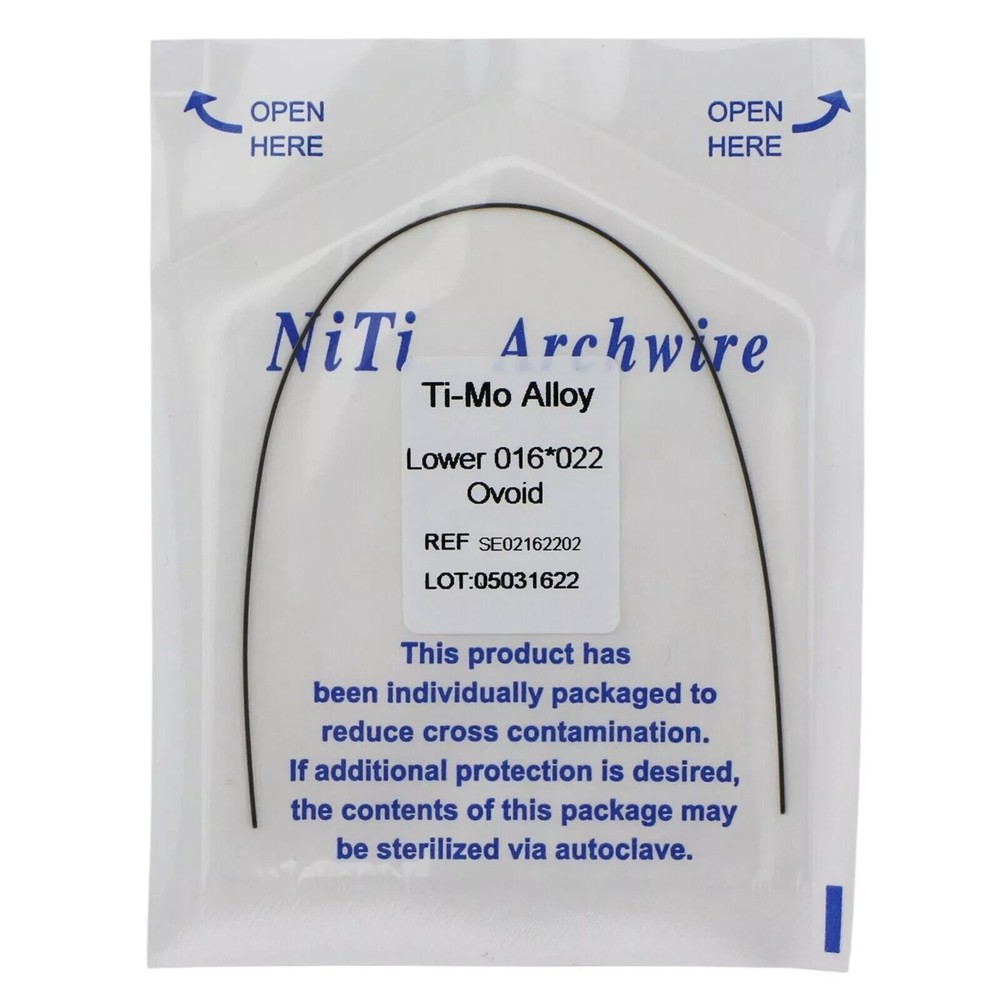 1 Pack Orthodontic Dental Rectangular TMA Molybdenum Alloy Arch Wire Upper/Lower