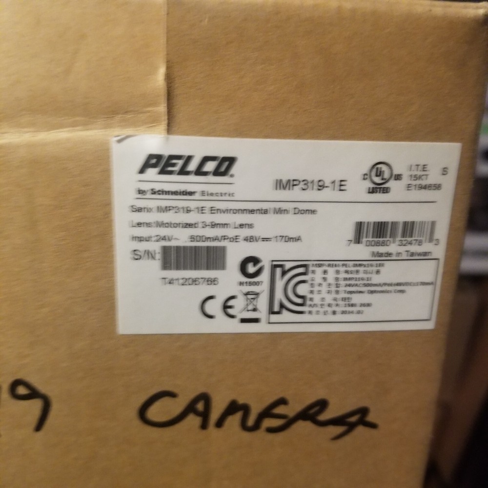 Security Camera, Pelco IMP319-1E, Mini Dome Camera, Sarix Pelco IMP319-1E