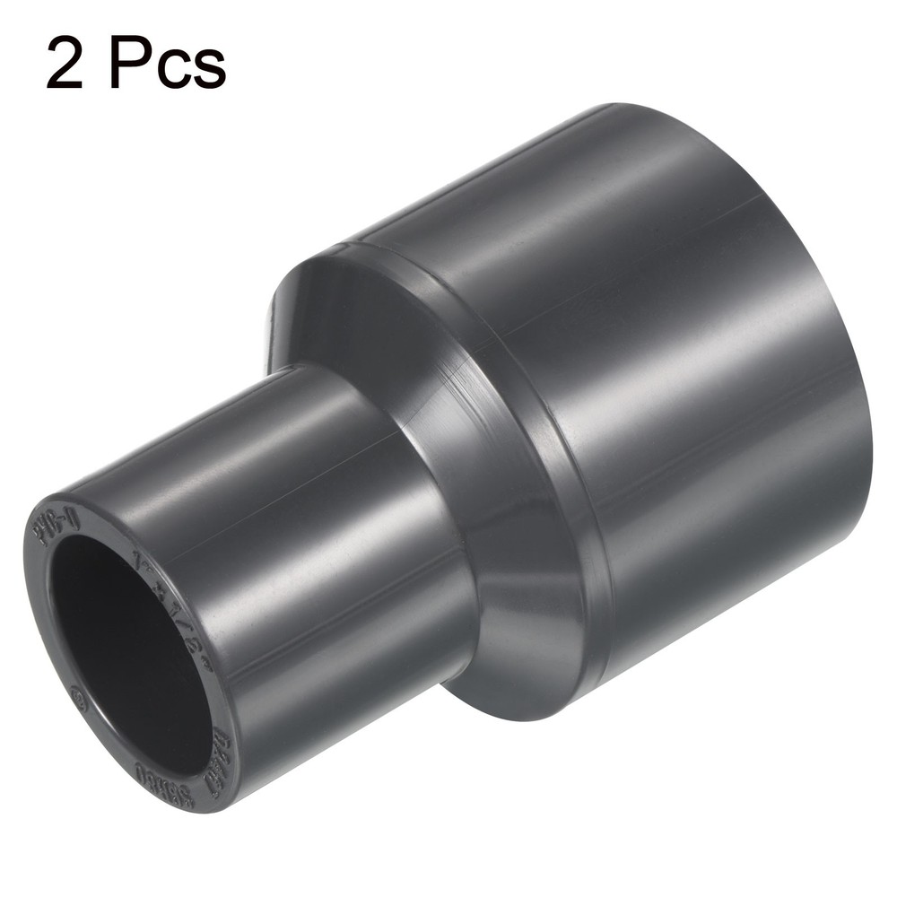 UPVC Fitting Pipe Reducer 1"x 1/2" 2pcs Straight Coupling