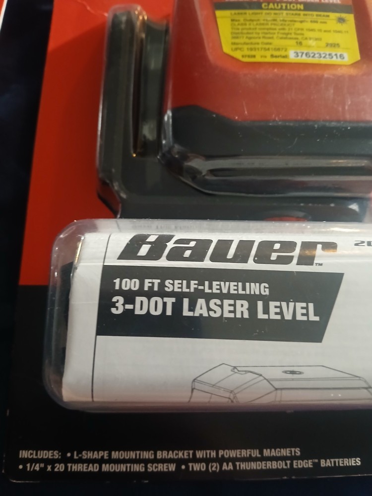 2 @ Bauer 50ft Self-Leveling 360 Degree & 100 ft Self Leveling 3 Dot Laser Level