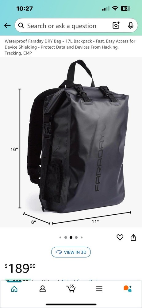 Faraday Backpack