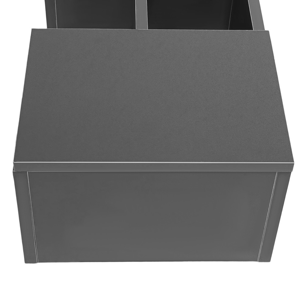 Folding Space Saving Wall Mounted Table Fold Down Laptop Desk Grey Writing Table