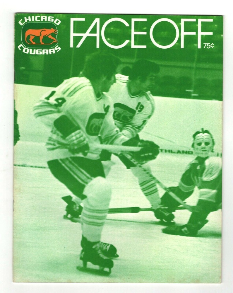 1972-73 Chicago Cougars WHA Magazine and Program  A1271
