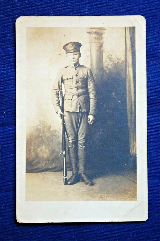 Post WWI ID'd RPPC, Harrison Ethridge, 3rd Dest. A & M School
