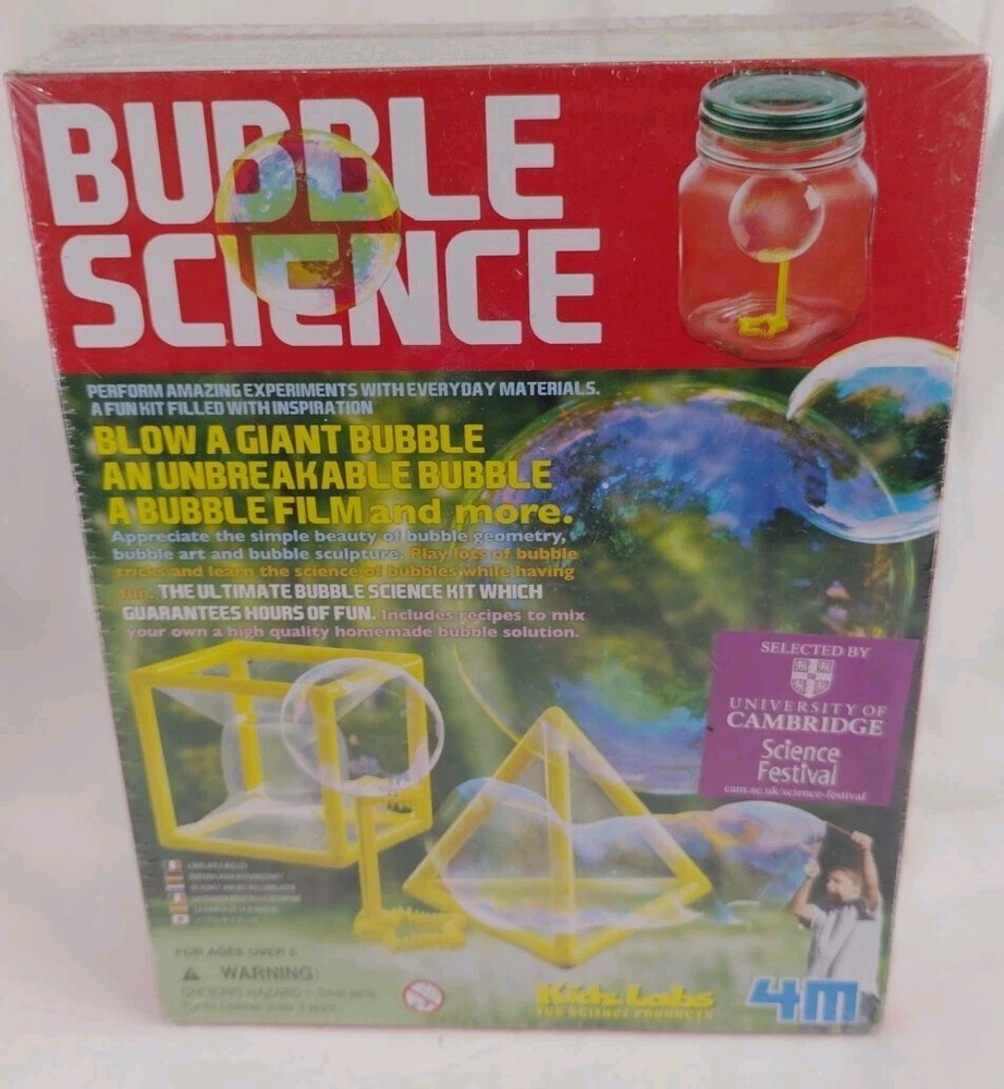 Bubble Science Kit 4M Kidz Labs Educational New! Free Shipping!