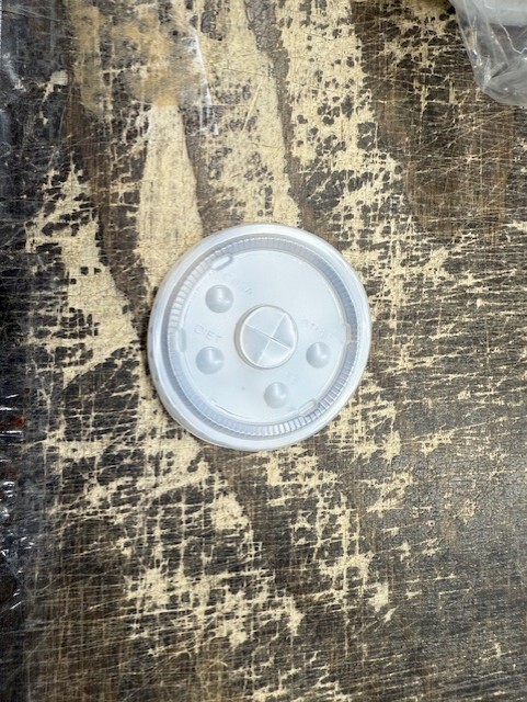 GRAPHIC PACKAGING INTL CASE 2400 LCRS-22 TRANSLUCENT COLD CUP Round LID