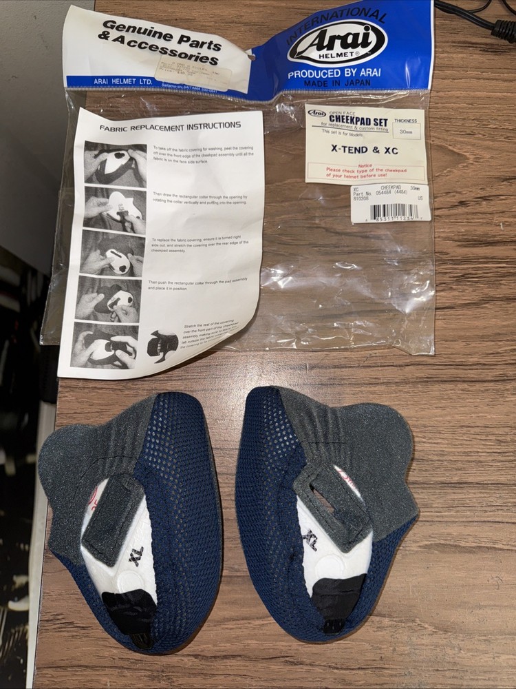 Arai X-Tend & XC Cheekpad Set NEW OEM