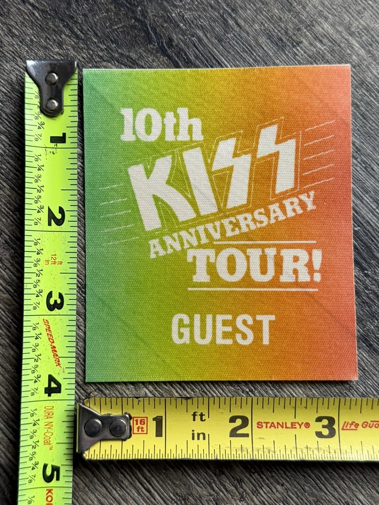 KISS Pass Creatures 10th Anniversary Tour Guest Vintage Kiss Memorabilia B