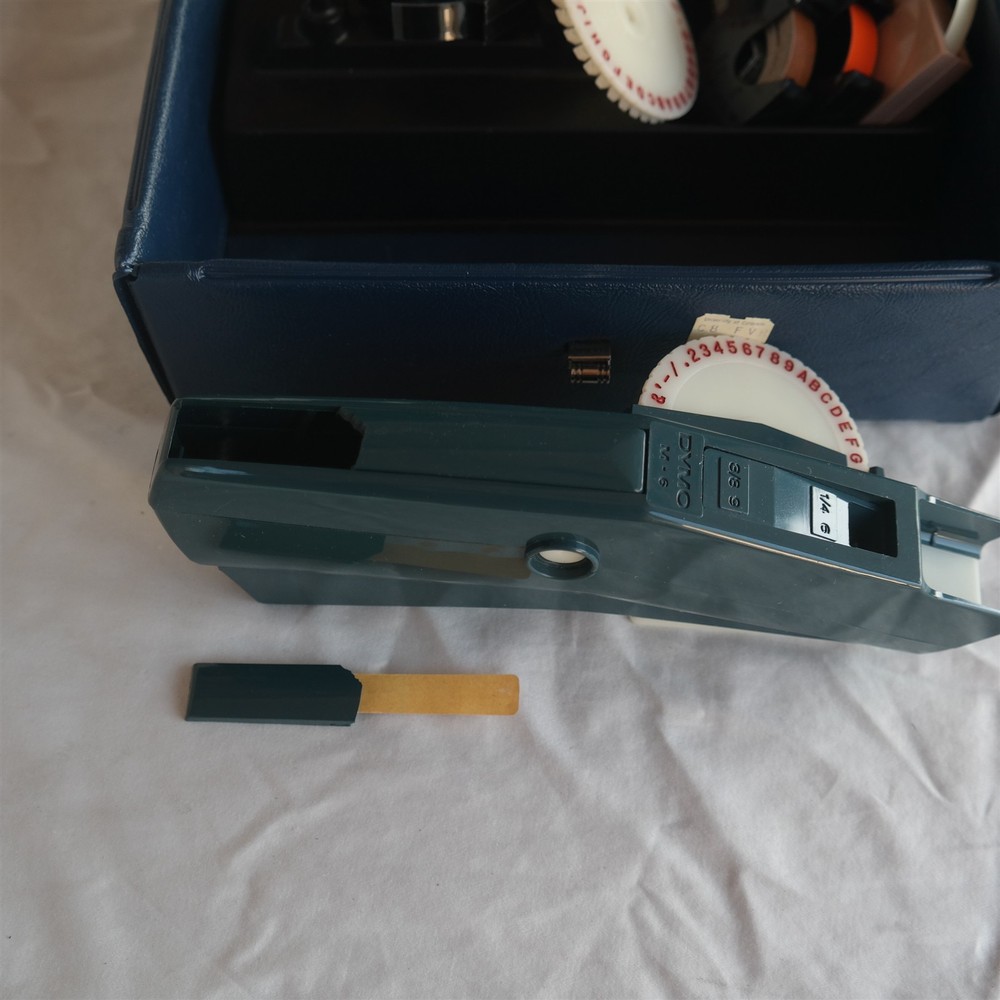 Vtg DYMO M-6 Label Maker & Tapes (READ)