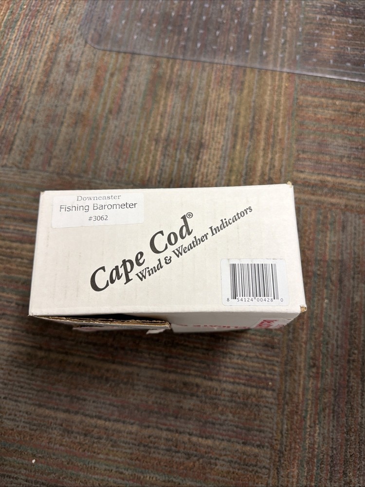 CAPE CODE Fishing Barometer #3062 Brass Finishing