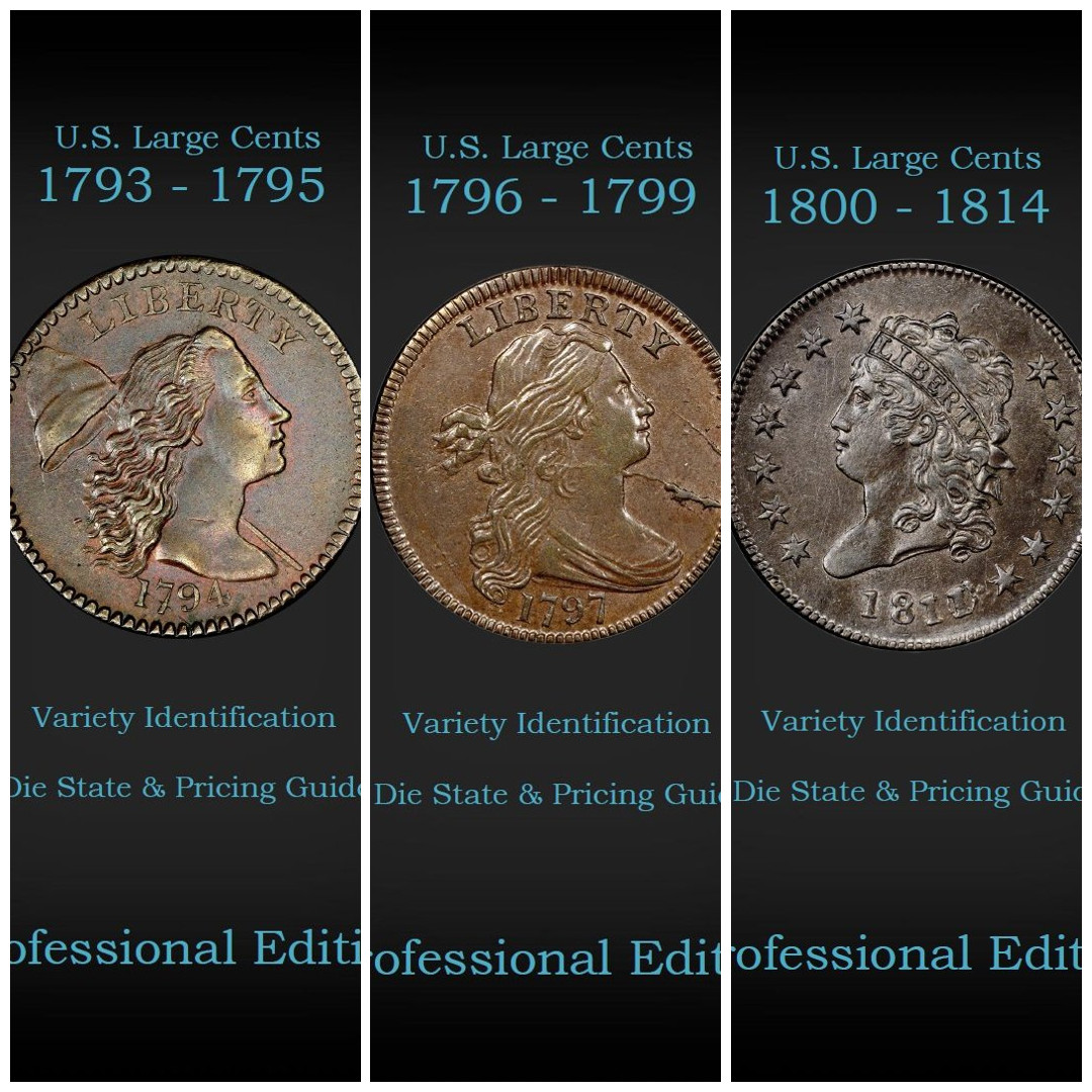 US Large Cents Variety ID & DS Guide : 2025 Pro Edition 3 Vol : Robert Powers