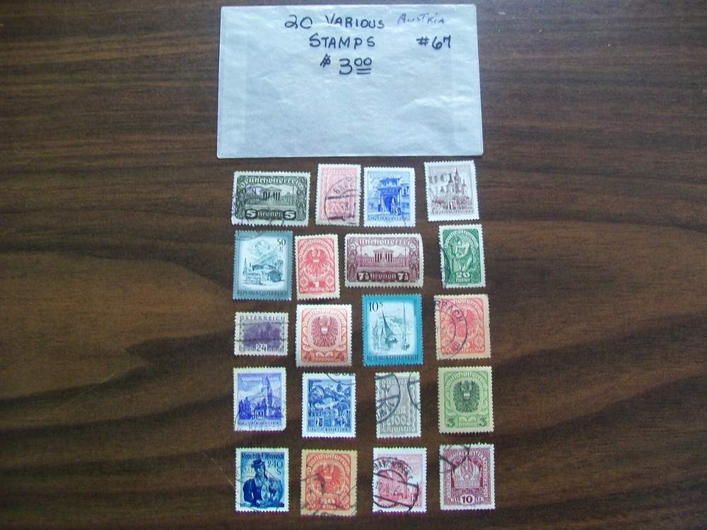 Austria Postage Stamps - Austria - Vintage - 20 Various Stamps (67)